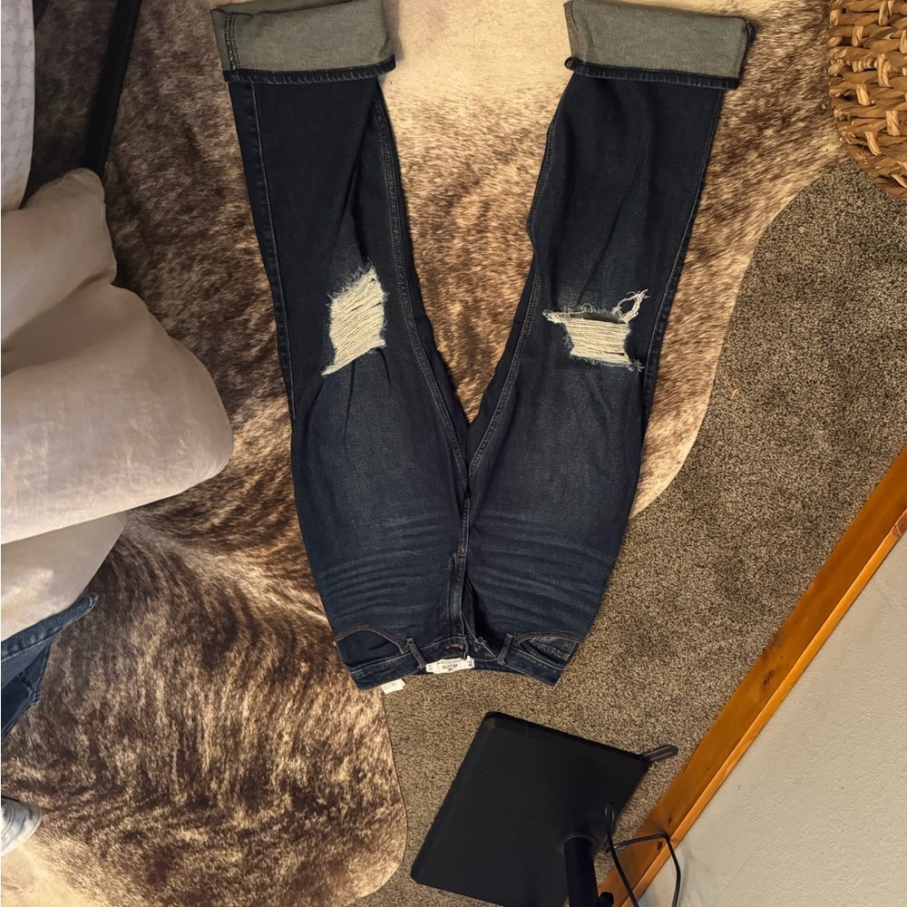 Hollister Curvy ultra high rise dad Jean